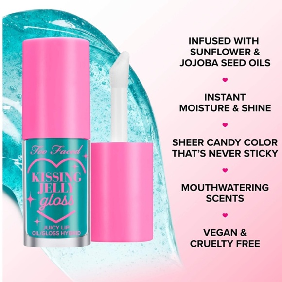 Too Faced Kissing Jelly Gloss in Peach Rings - Picture 4 of 8
